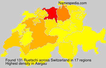 Surname Ruetschi in Switzerland Surname Ruetschi in Switzerland