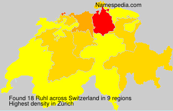 Surname Ruhl in Switzerland Surname Ruhl in Switzerland