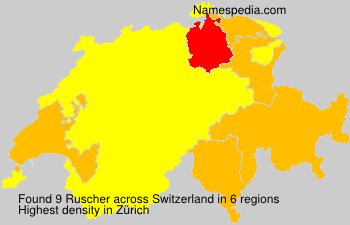 Surname Ruscher in Switzerland Surname Ruscher in Switzerland
