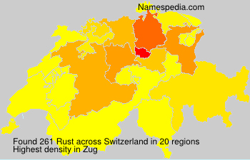 Surname Rust in Switzerland Surname Rust in Switzerland
