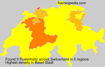 Surname Rusterholtz in Switzerland Surname Rusterholtz in Switzerland