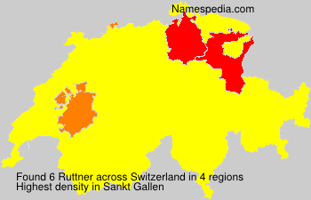 Surname Ruttner in Switzerland Surname Ruttner in Switzerland