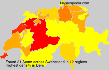 Surname Saam in Switzerland Surname Saam in Switzerland