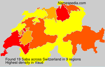 Surname Saba in Switzerland Surname Saba in Switzerland