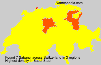 Surname Sabanci in Switzerland Surname Sabanci in Switzerland