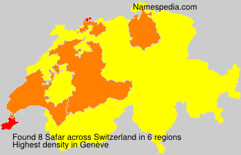 Surname Safar in Switzerland Surname Safar in Switzerland