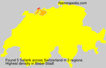 Surname Safarik in Switzerland Surname Safarik in Switzerland