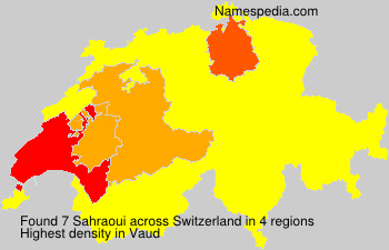 Surname Sahraoui in Switzerland Surname Sahraoui in Switzerland