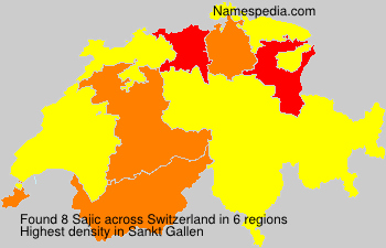 Surname Sajic in Switzerland Surname Sajic in Switzerland