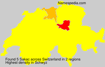 Surname Sakac in Switzerland Surname Sakac in Switzerland
