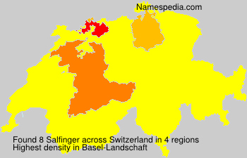 Surname Salfinger in Switzerland