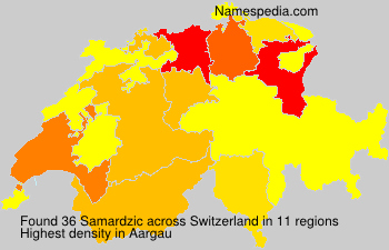 Surname Samardzic in Switzerland Surname Samardzic in Switzerland