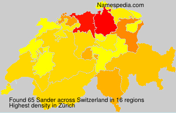Surname Sander in Switzerland Surname Sander in Switzerland