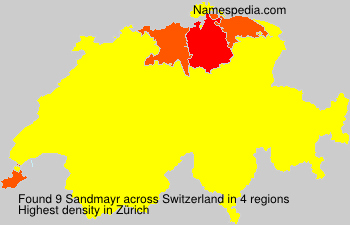 Surname Sandmayr in Switzerland Surname Sandmayr in Switzerland
