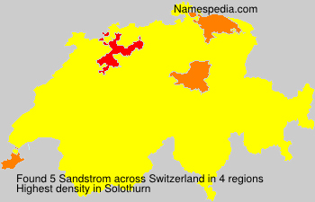Surname Sandstrom in Switzerland Surname Sandstrom in Switzerland
