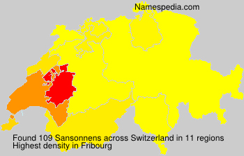 Surname Sansonnens in Switzerland