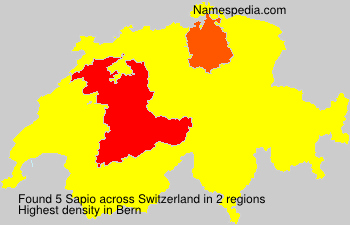 Surname Sapio in Switzerland Surname Sapio in Switzerland