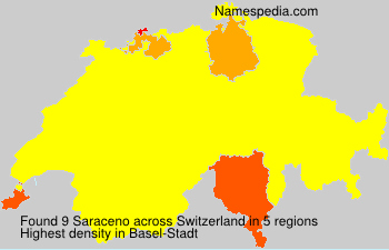 Surname Saraceno in Switzerland