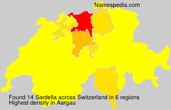 Surname Sardella in Switzerland