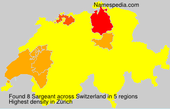 Surname Sargeant in Switzerland Surname Sargeant in Switzerland