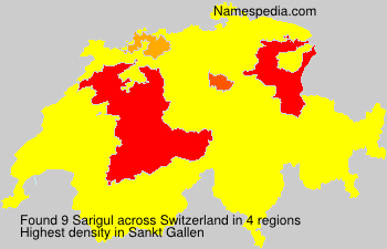 Surname Sarigul in Switzerland Surname Sarigul in Switzerland