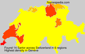 Surname Sartor in Switzerland Surname Sartor in Switzerland