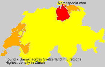 Surname Sasaki in Switzerland Surname Sasaki in Switzerland