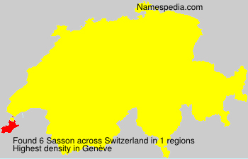 Surname Sasson in Switzerland