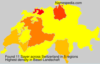 Surname Sayer in Switzerland Surname Sayer in Switzerland