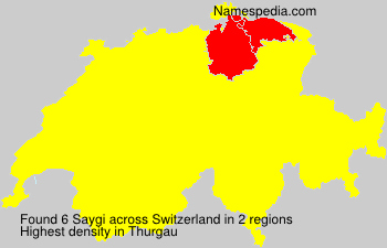 Surname Saygi in Switzerland Surname Saygi in Switzerland