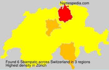 Surname Sbampato in Switzerland Surname Sbampato in Switzerland