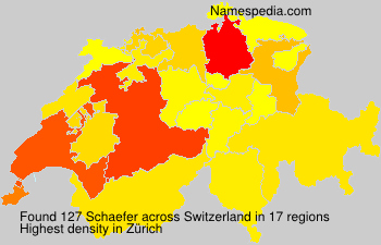 Surname Schaefer in Switzerland Surname Schaefer in Switzerland