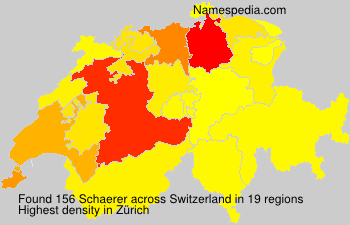 Surname Schaerer in Switzerland Surname Schaerer in Switzerland