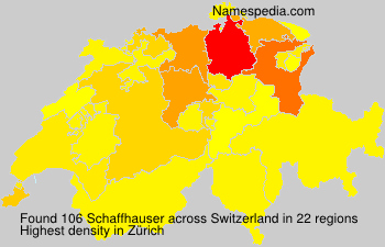 Surname Schaffhauser in Switzerland Surname Schaffhauser in Switzerland