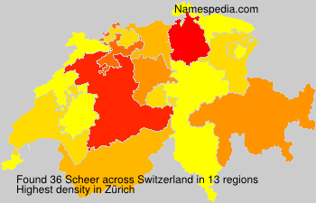 Surname Scheer in Switzerland Surname Scheer in Switzerland