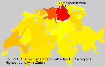 Surname Scheibler in Switzerland Surname Scheibler in Switzerland