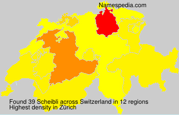 Surname Scheibli in Switzerland Surname Scheibli in Switzerland