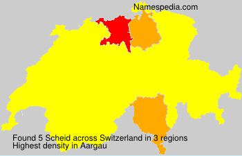 Surname Scheid in Switzerland Surname Scheid in Switzerland