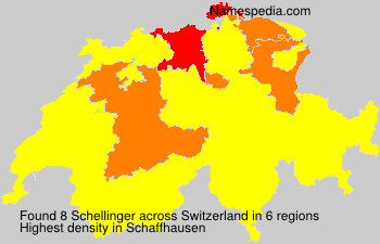 Surname Schellinger in Switzerland Surname Schellinger in Switzerland