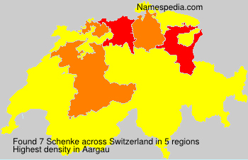 Surname Schenke in Switzerland