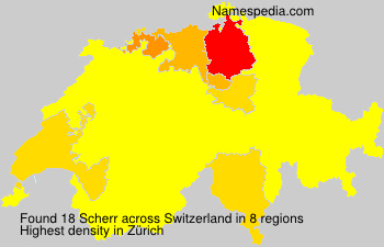 Surname Scherr in Switzerland Surname Scherr in Switzerland