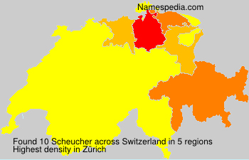 Surname Scheucher in Switzerland Surname Scheucher in Switzerland