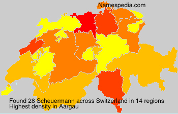 Surname Scheuermann in Switzerland Surname Scheuermann in Switzerland