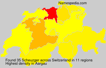Surname Scheuzger in Switzerland Surname Scheuzger in Switzerland