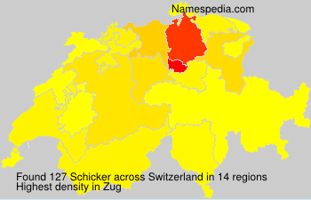Surname Schicker in Switzerland Surname Schicker in Switzerland