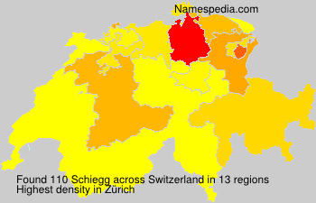Surname Schiegg in Switzerland Surname Schiegg in Switzerland