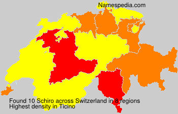 Surname Schiro in Switzerland Surname Schiro in Switzerland
