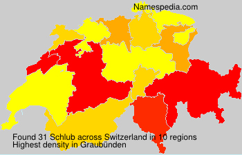 Surname Schlub in Switzerland Surname Schlub in Switzerland