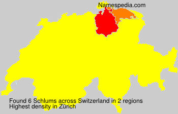 Surname Schlums in Switzerland Surname Schlums in Switzerland