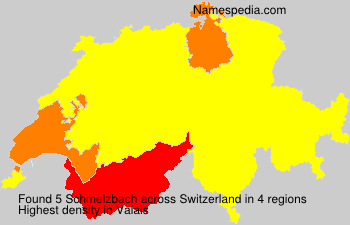 Surname Schmelzbach in Switzerland Surname Schmelzbach in Switzerland
